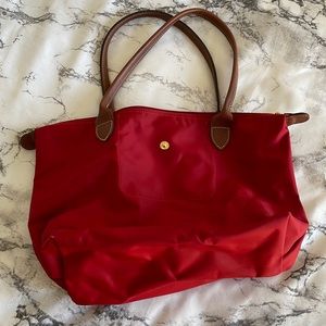 Authentic longchamp le pliage red
